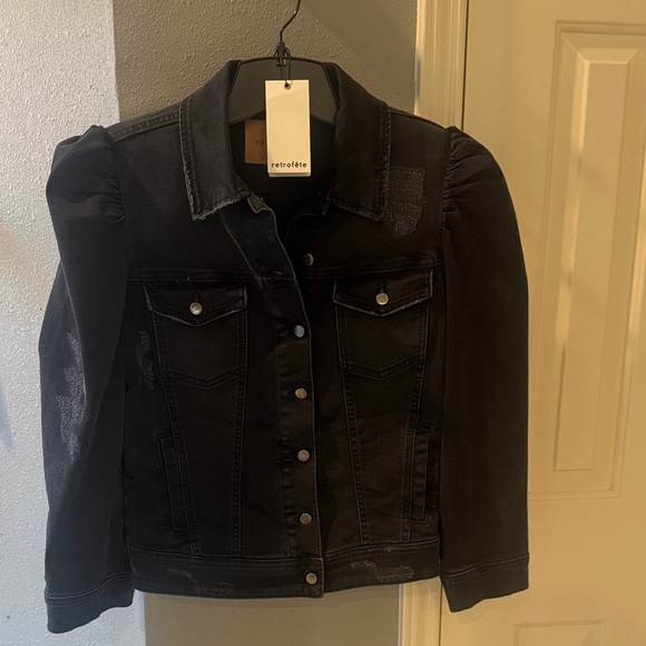 Retrofete Ada Black Jean Jacket - Picture 5 of 8